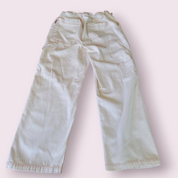 Big Bud Press Carpenter Jeans in Vintage Off-White ~ size L ~ Utility - Picture 6 of 14